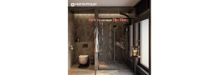 30+ Mẫu Thiết Kế Phòng Tắm Hiện Đại Với Gạch Khổ Lớn