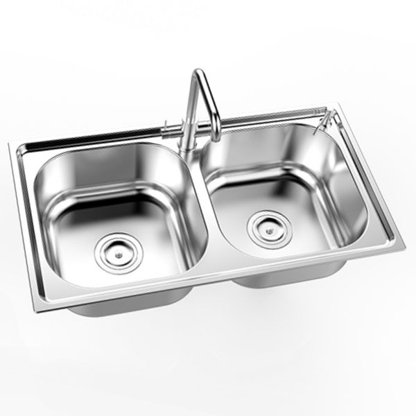 Chậu rửa chén dập 2 hố Inox Chậu rửa chén dập 2 hố Inox