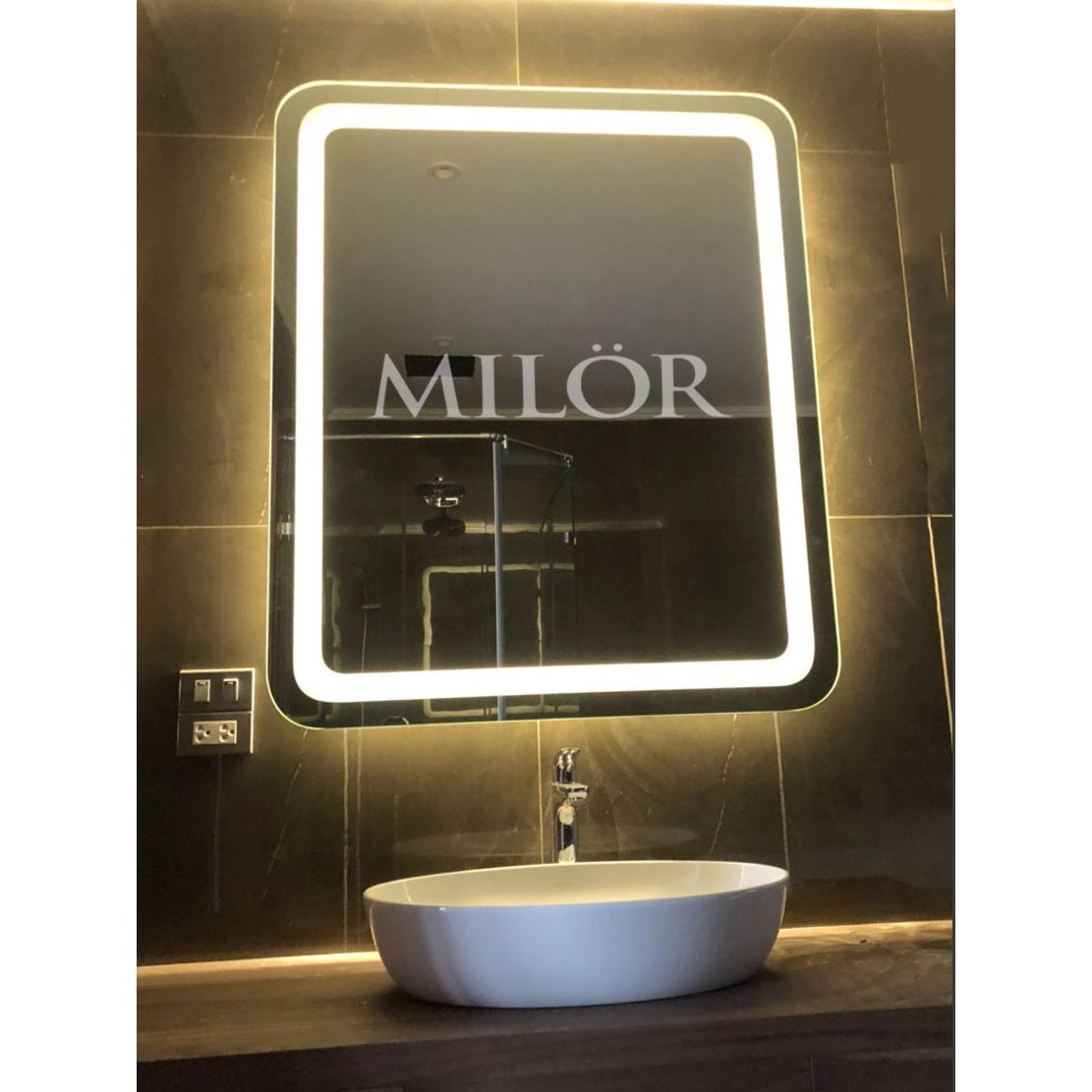 Gương Đèn Led Phòng Tắm Ml6002c Gương Đèn Led Phòng Tắm Ml6002c
