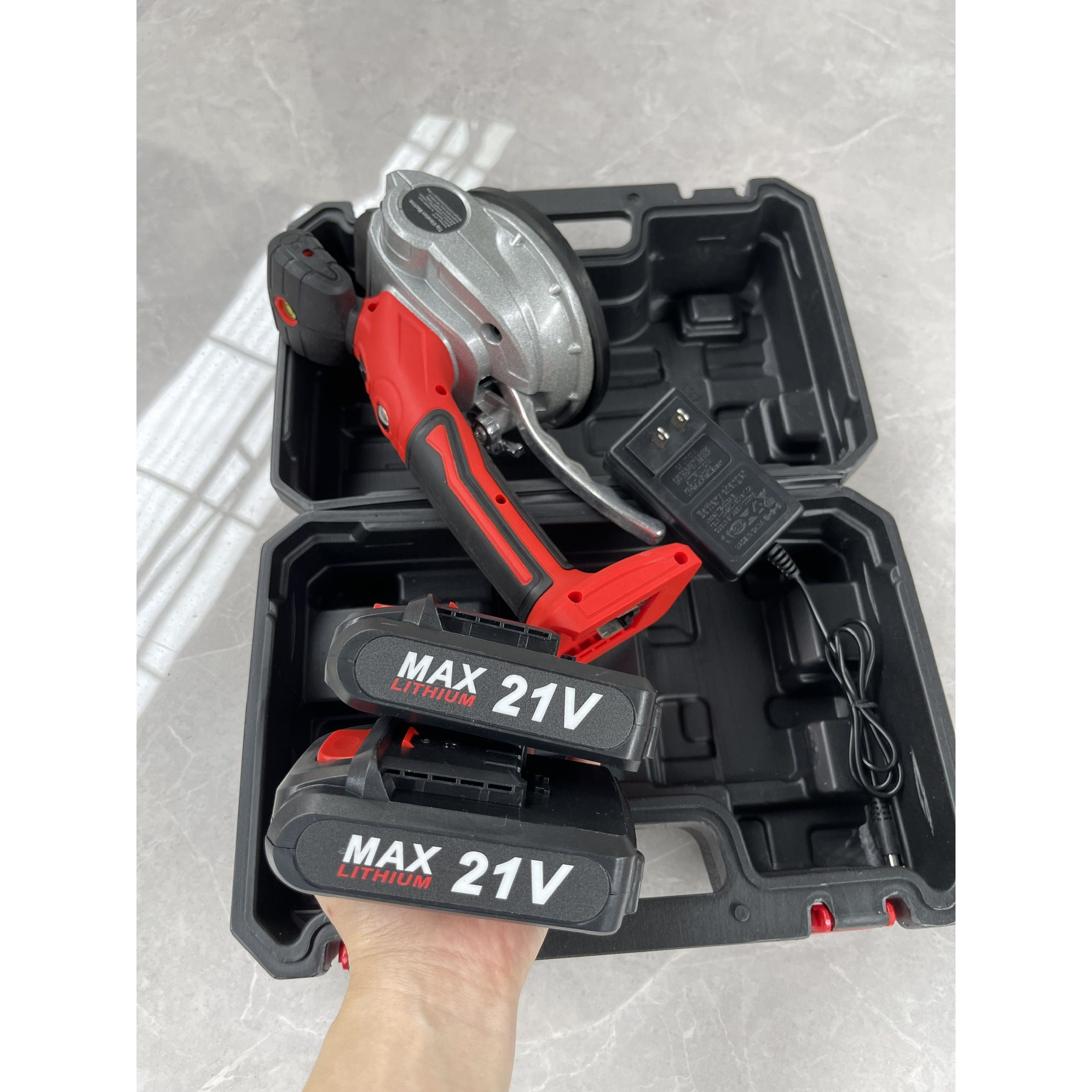 Máy Rung Ốp Lát Gạch Cầm Tay Pin 21V