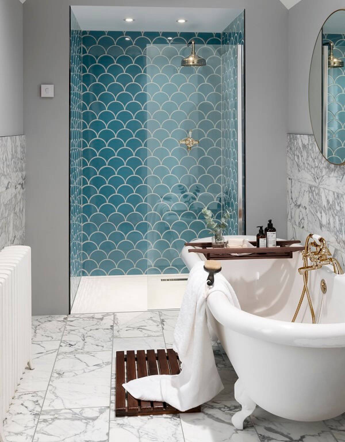 Gạch mosaic vảy cá đen bóng 2 Gạch mosaic vảy cá đen bóng 2