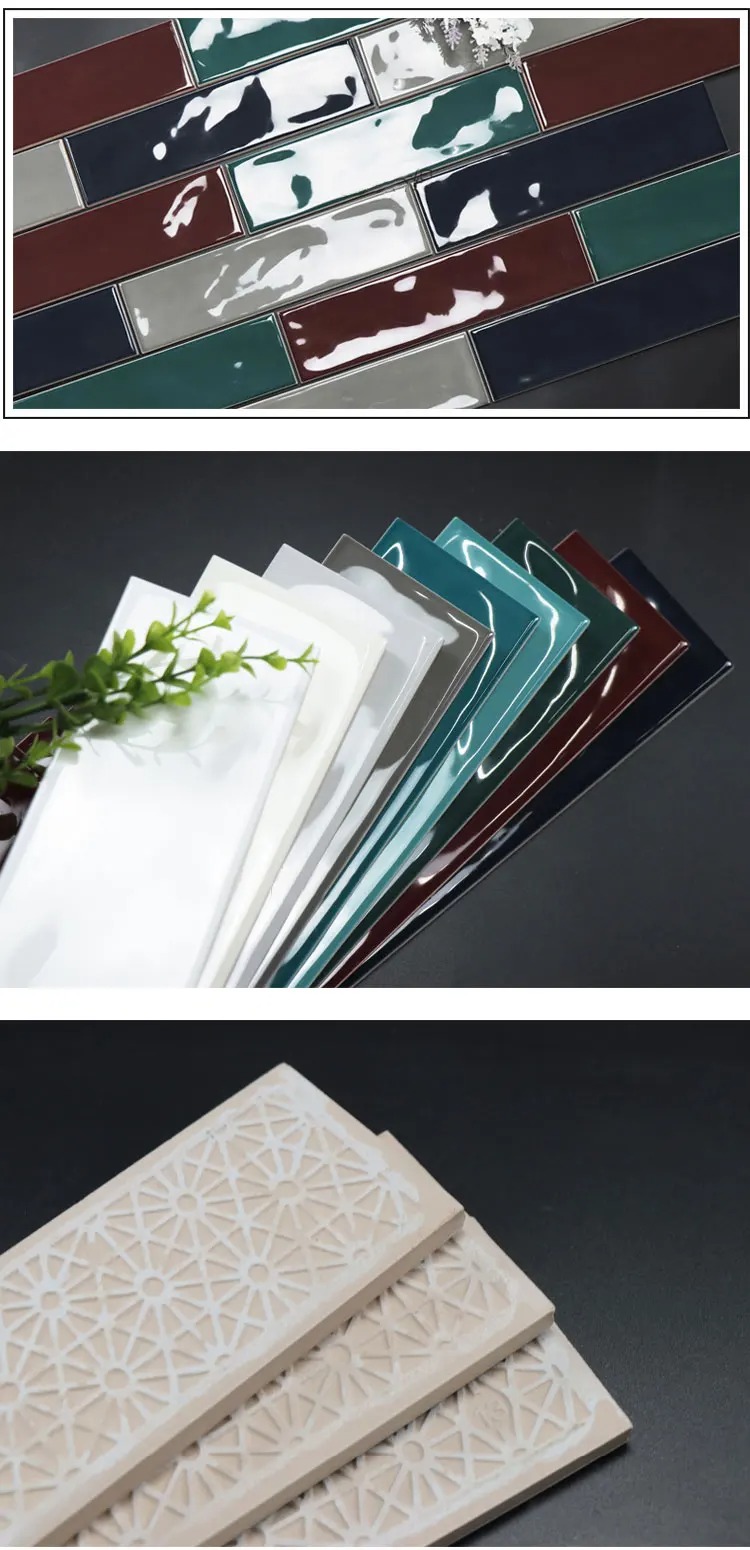 Gạch Thẻ Ốp Tường Trang Trí Bề Mặt Bóng 3D