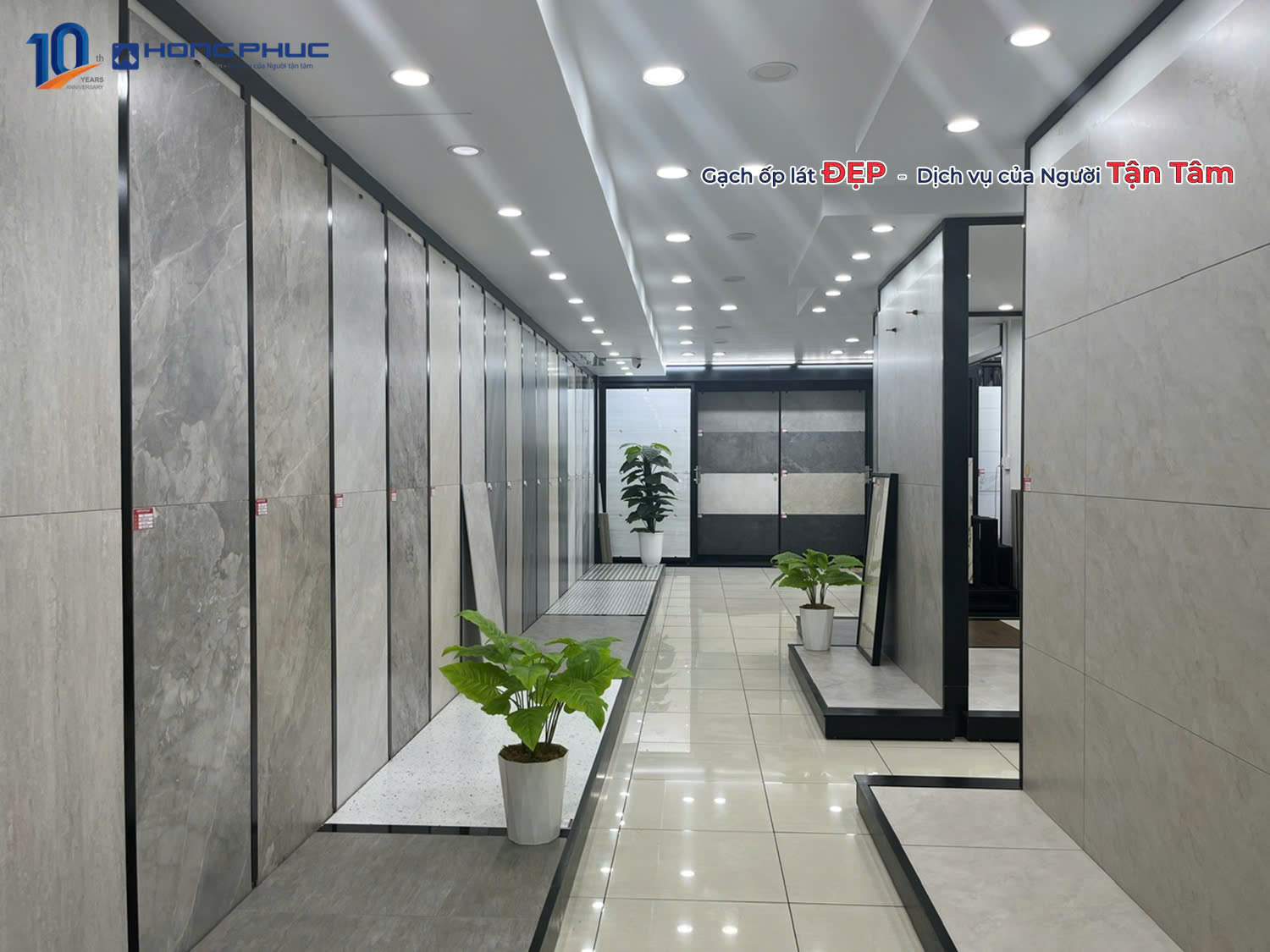 Không gian trưng bày gạch ốp và lát 600x1200mm